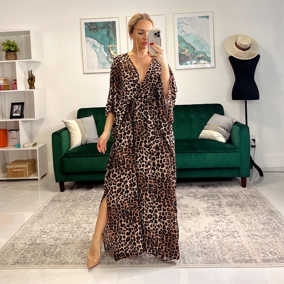 Good American Leopard Print Robe - Picture 10 of 12